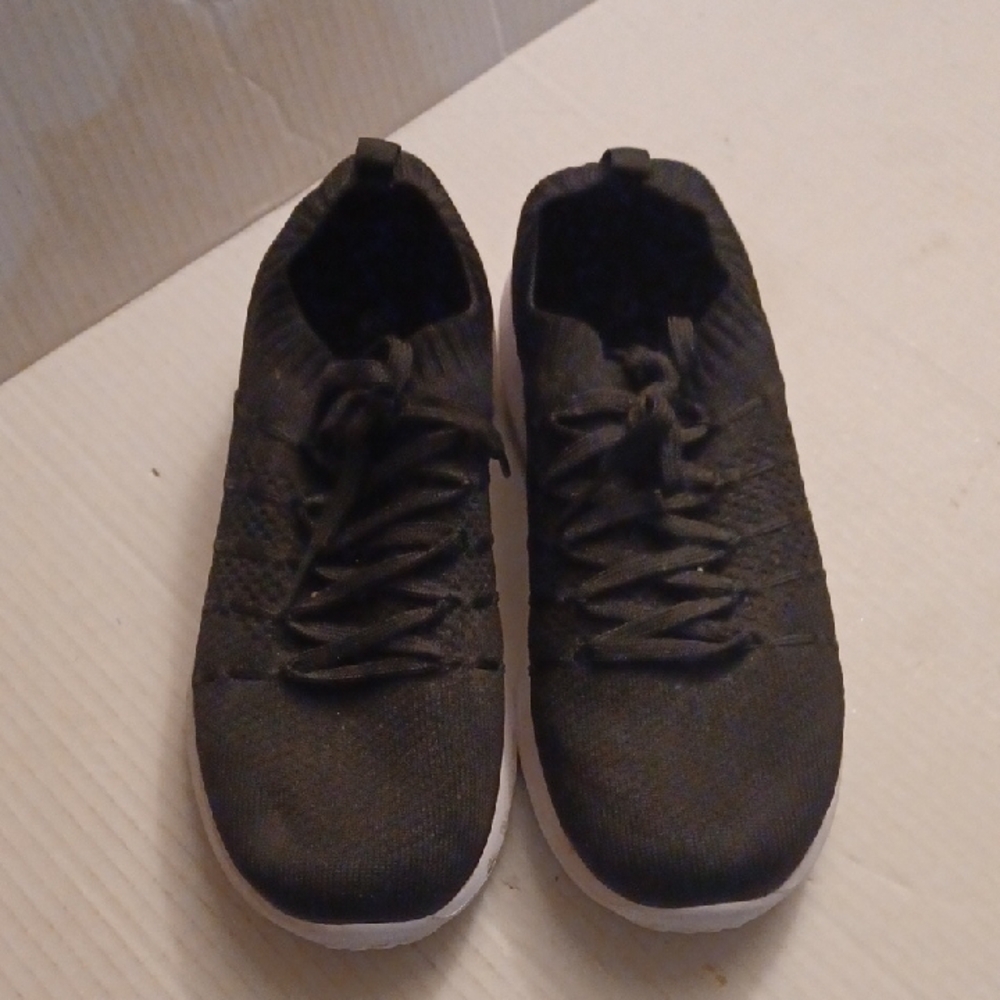 4/$40 Black Slip-On Sneakers - Size 10